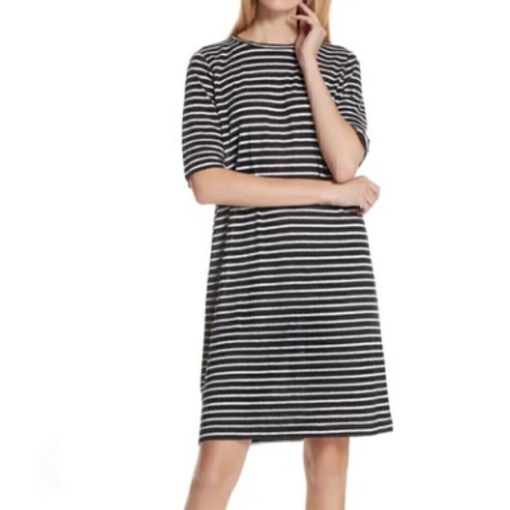 Eileen Fisher Organic Linen Tee Dress XS